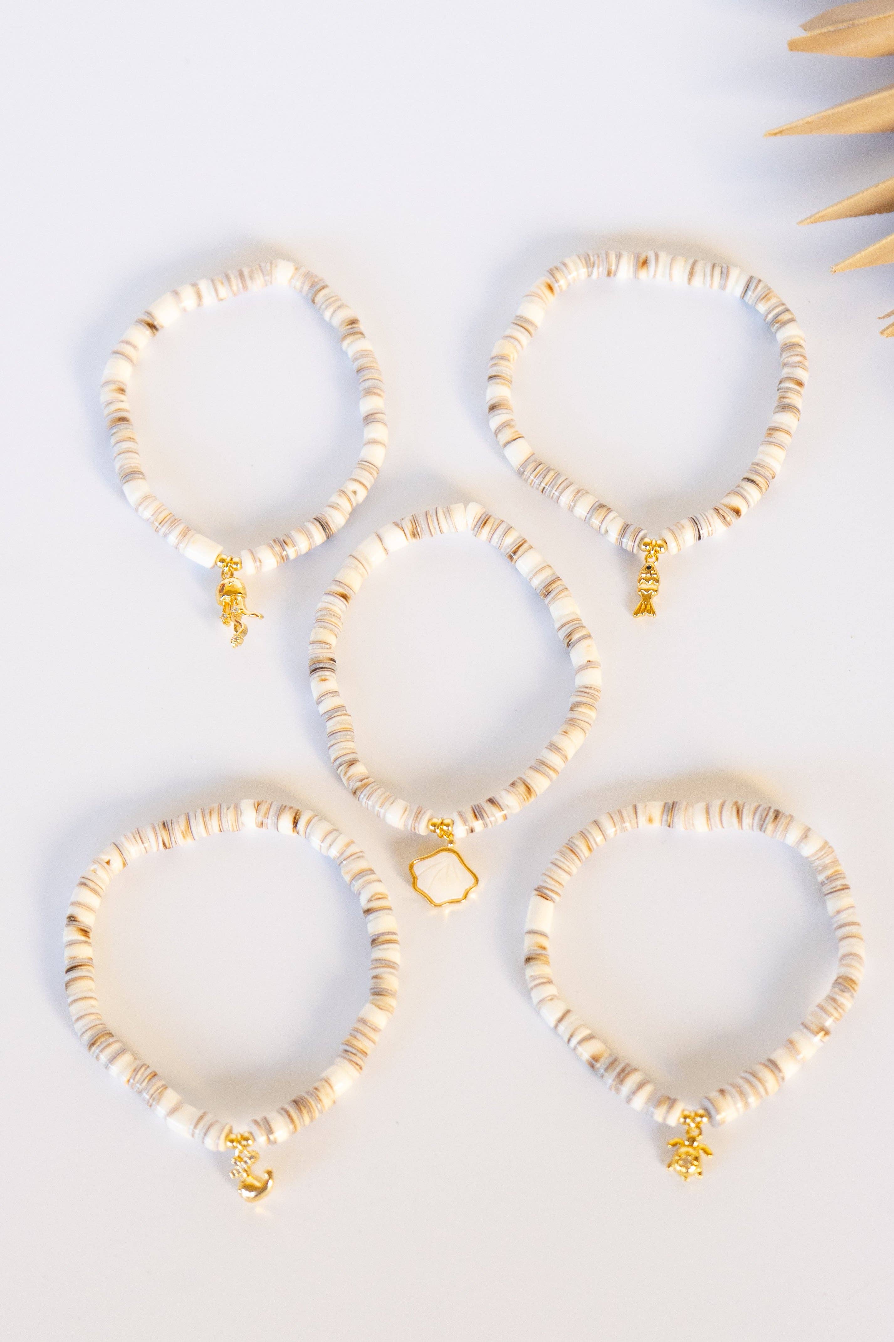 Heishi Bead Stretch Bracelet