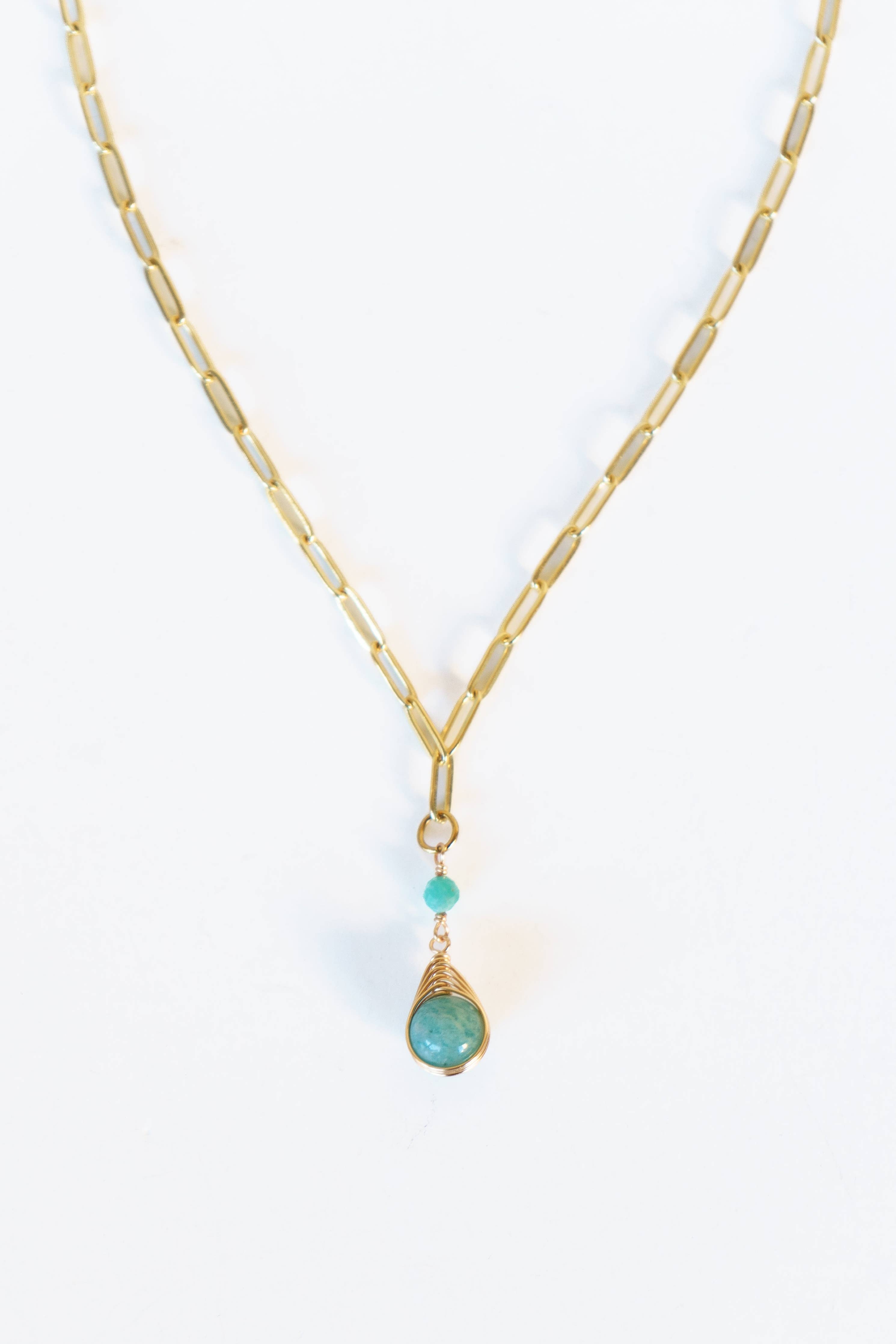 Sea Glass Drop Necklace