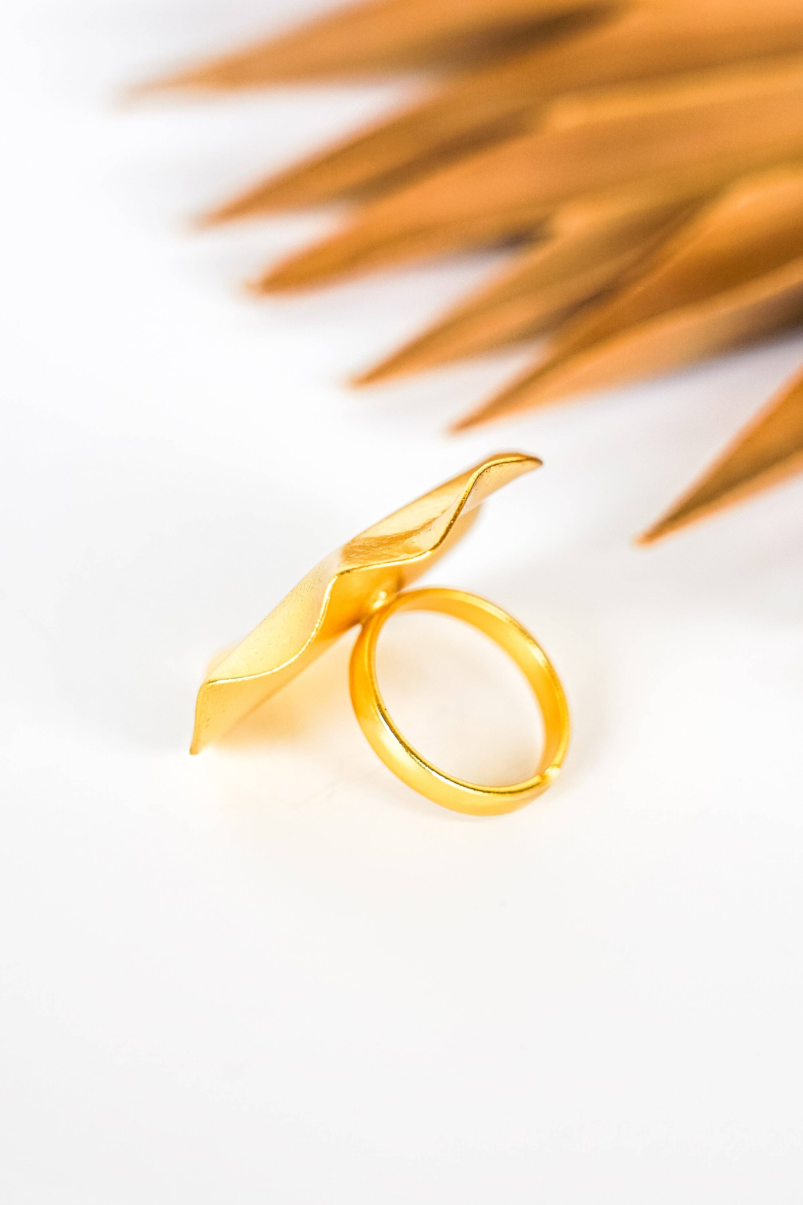 Waves of Gold Ring